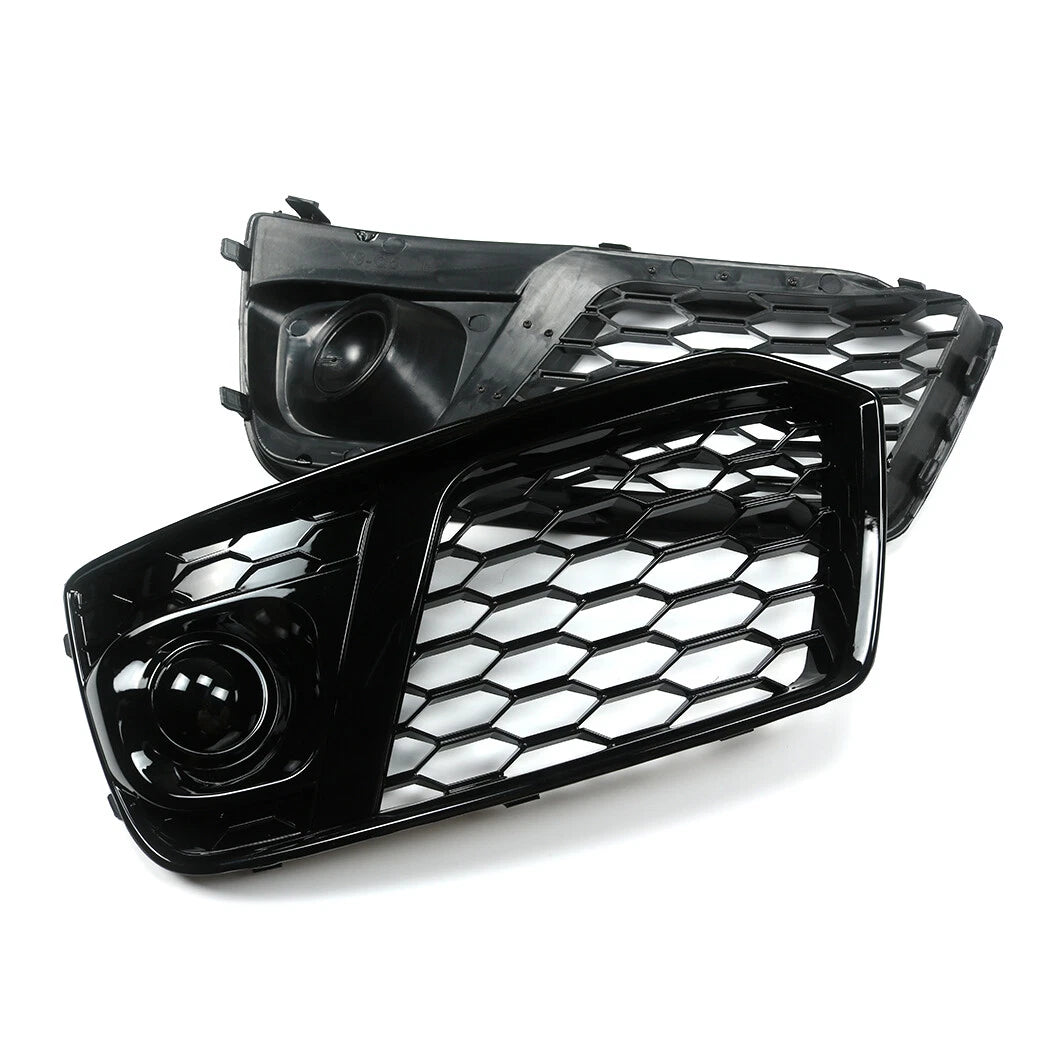 Front Honeycomb Fog Lamp Grilles Cover for Audi Q5 SQ5 (2018–2019)