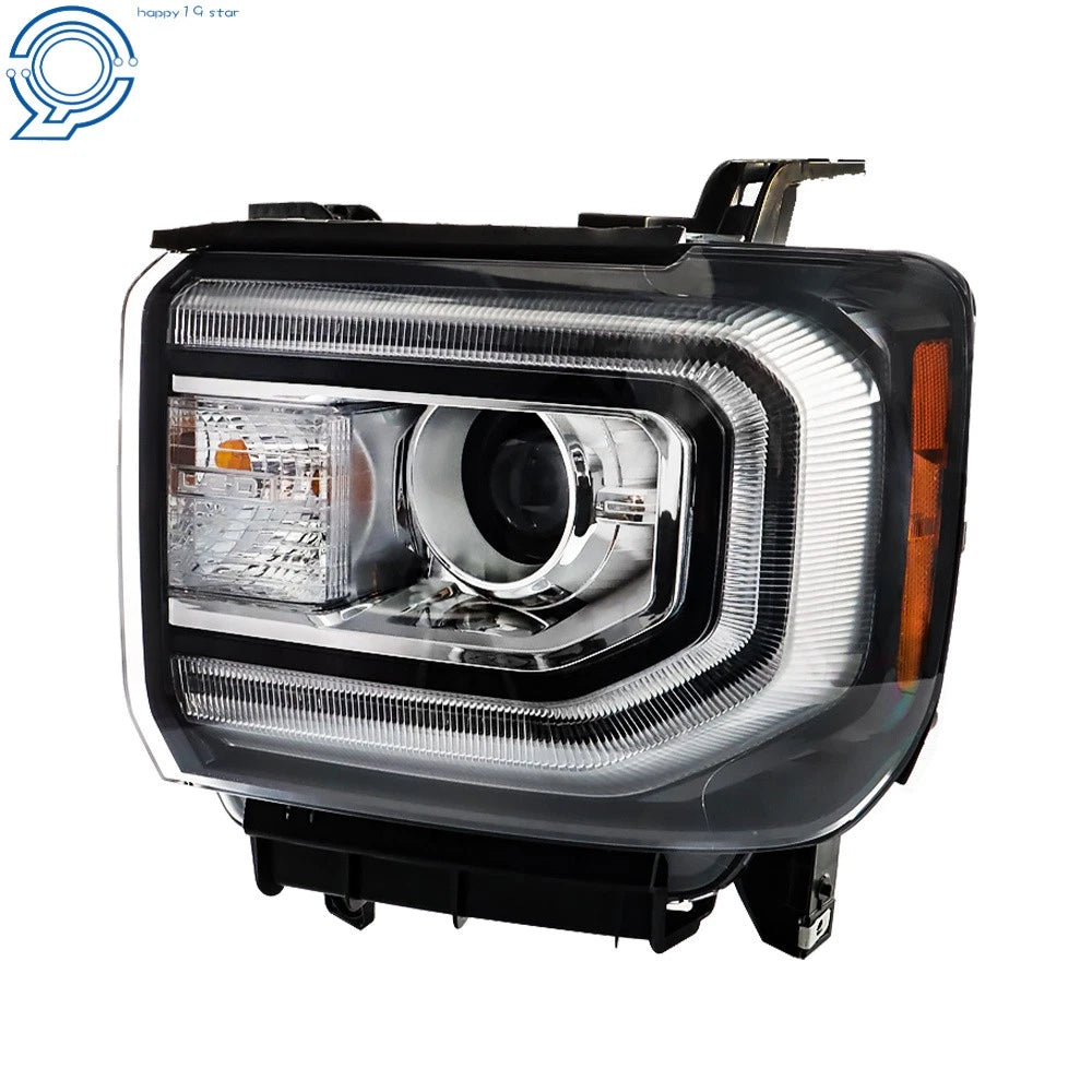 HID Headlights with LED DRL for GMC Sierra 1500 (2016–2018) Left