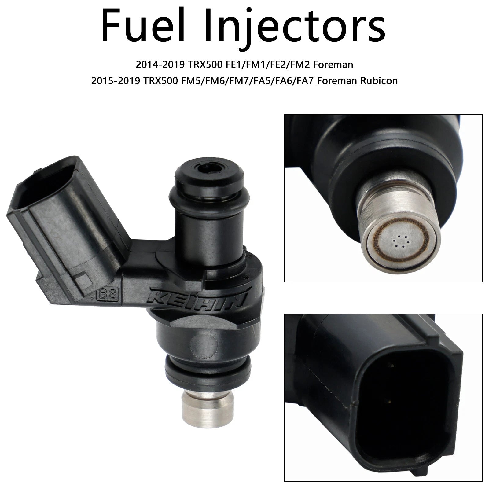 2X Fuel Injectors 16450-HL4-003 16450-HL4-013 for Honda Pioneer 1000 (2016–2023)