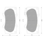 Front / 4WD / Disc Brake Pad for Toyota Prado 120 (2002–2009)