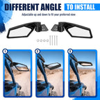 Racing Style Rear View Side Mirrors for Can Am Maverick X3 MAX R (2017–Present)