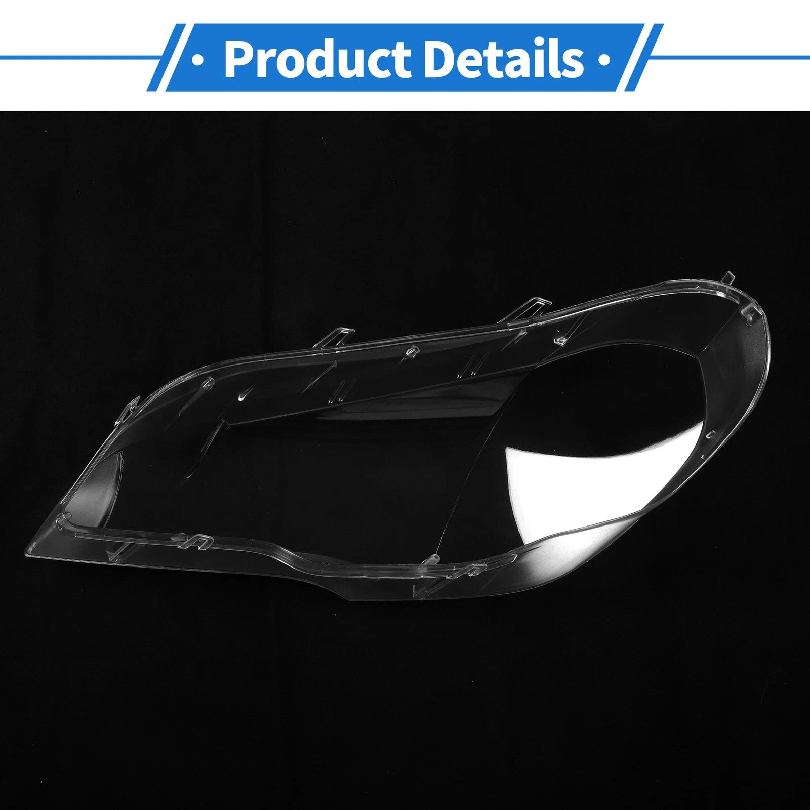 Headlight Lens Cover for BMW X5 E70 (2008–2013) PC Clear