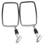 Chrome Rectangle Rearview Mirrors for Suzuki Boulevard Intruder