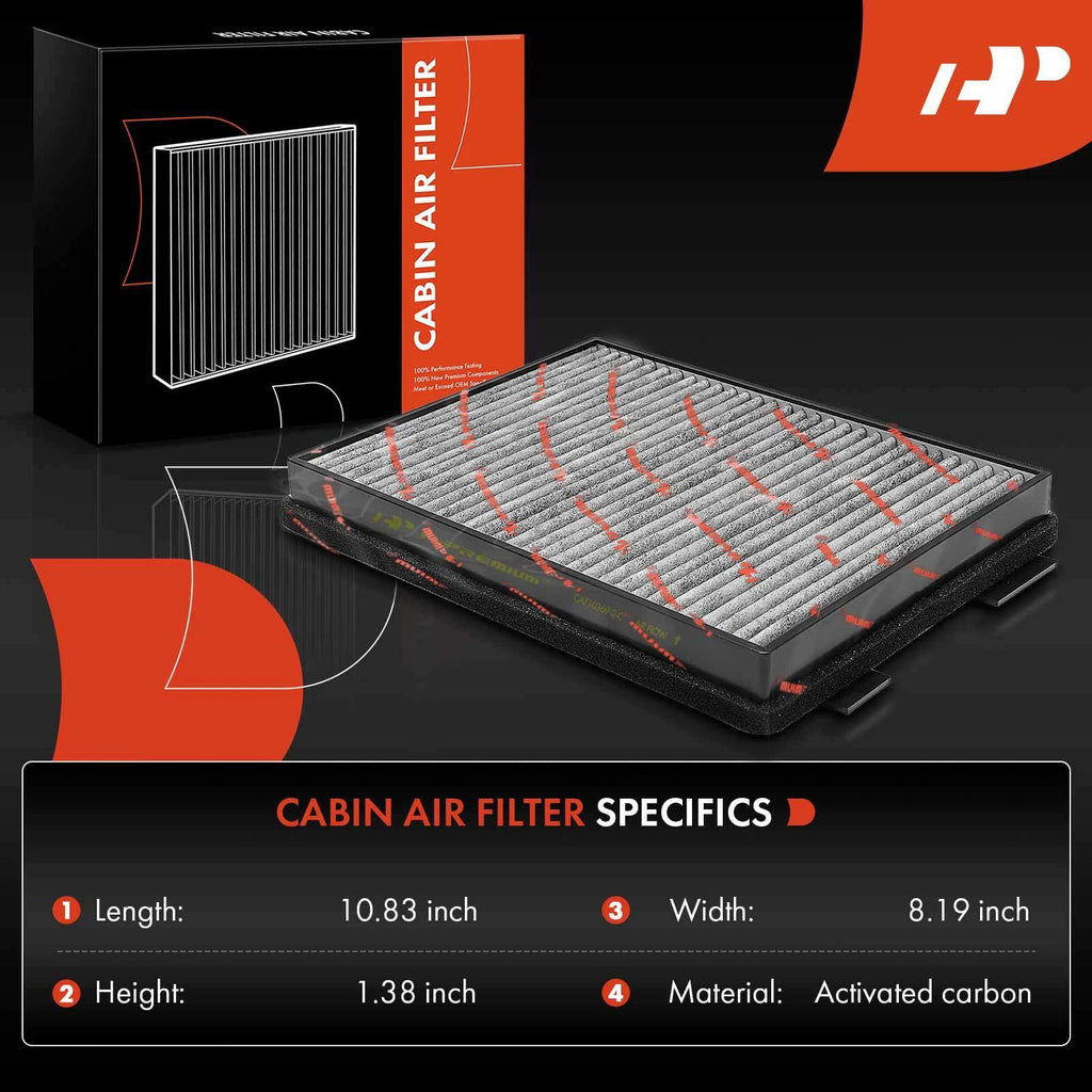 2X Activated Carbon Cabin Air Filter for BMW 525i 530i 528i (2001–2003)