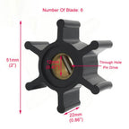 Sea Water Pump Impeller for Yanmar 2YM15 3YM20 3YM27A 3YM30 (1990–2023)