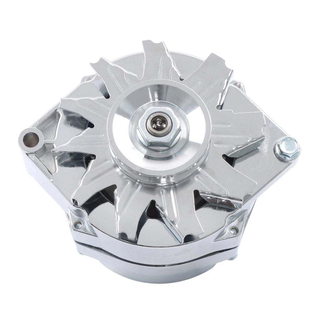 Chrome Alternator for Chevy BBC SBC 12V 110Amp (1975–1985)