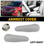 Set of 2 Leather Front Seat Armrest Covers for Toyota Sienna (2011–2017)