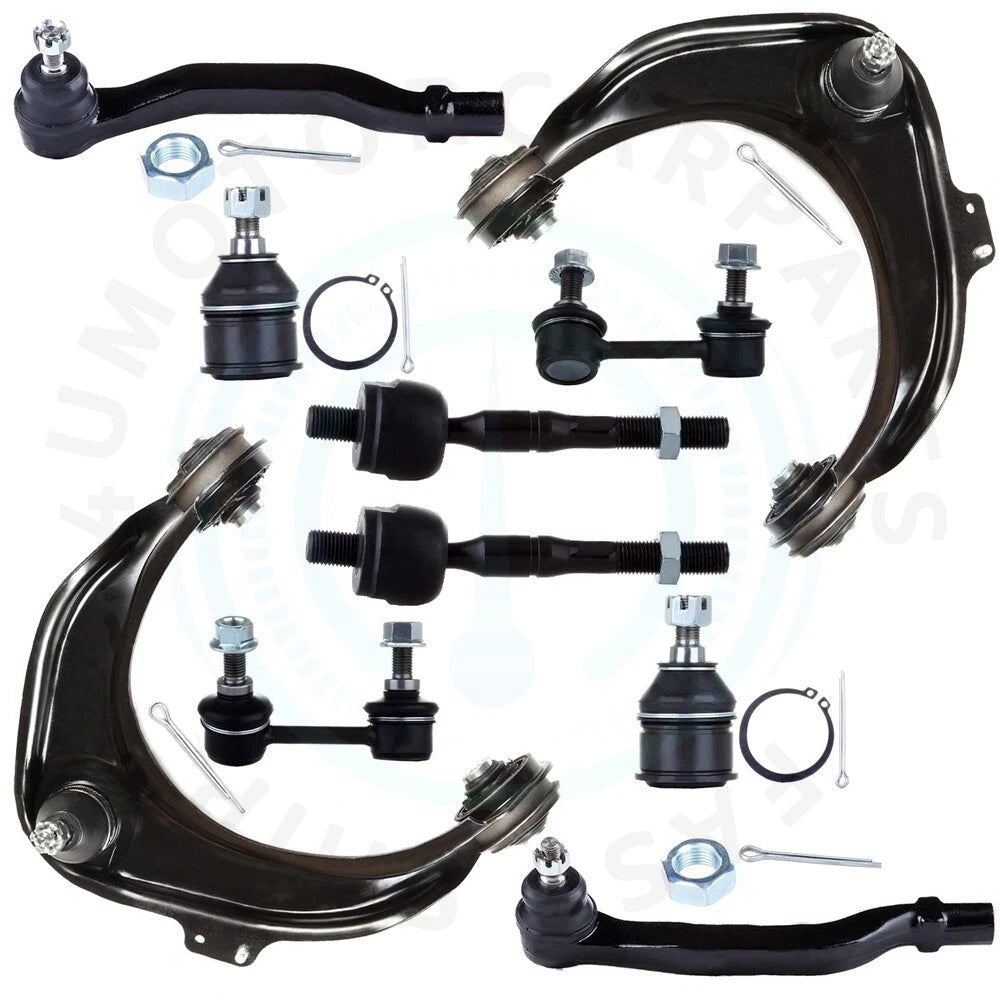 Set of 10 Front Upper Control Arm Tie Rod Ends for Honda Accord (1998–2002)