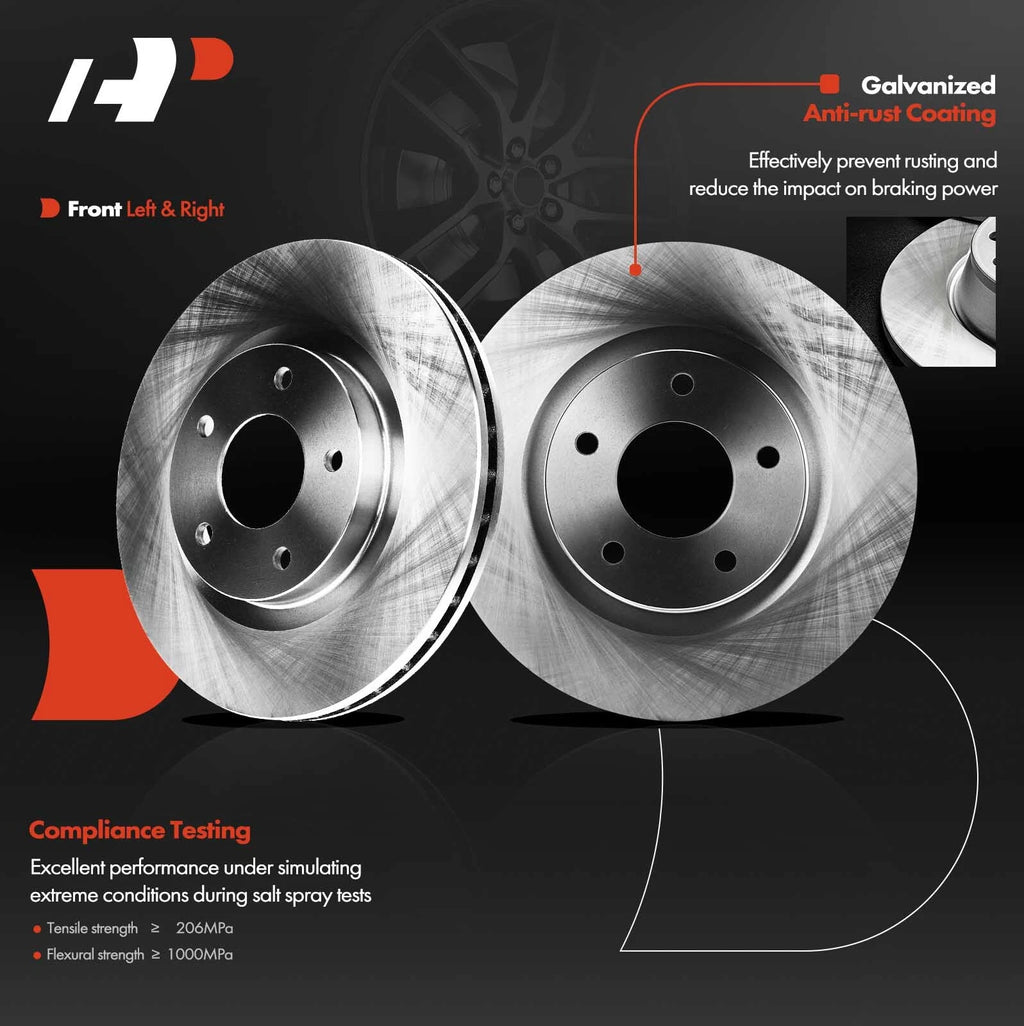 Front Disc Brake Rotors for Jeep Compass Patriot (2007-2017)