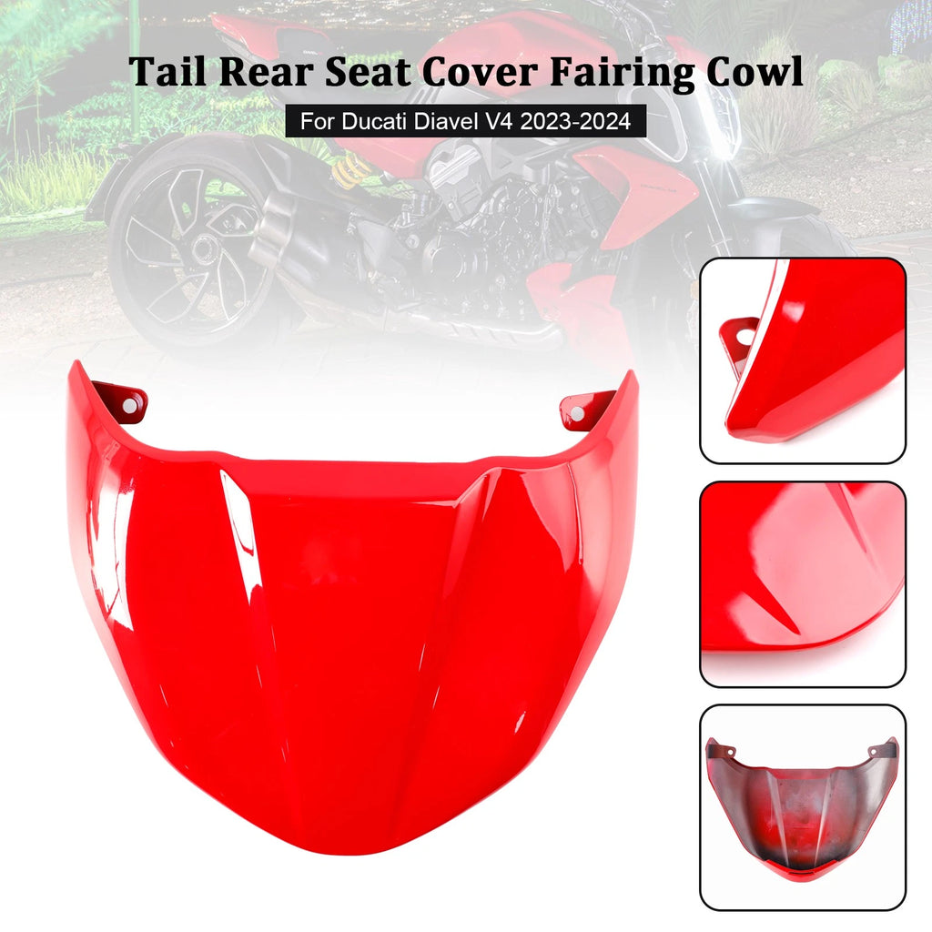 Tail Rear Seat Cover Fairing Cowl for Ducati Diavel V4 (2023–2024) Red