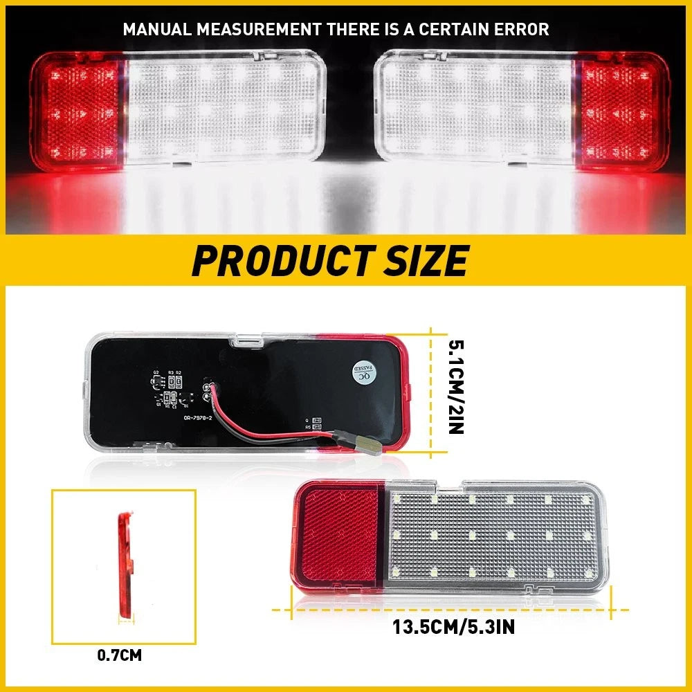 4X LED Rear Door Panel Courtesy Lamps for Ford Expedition (1997–2002)