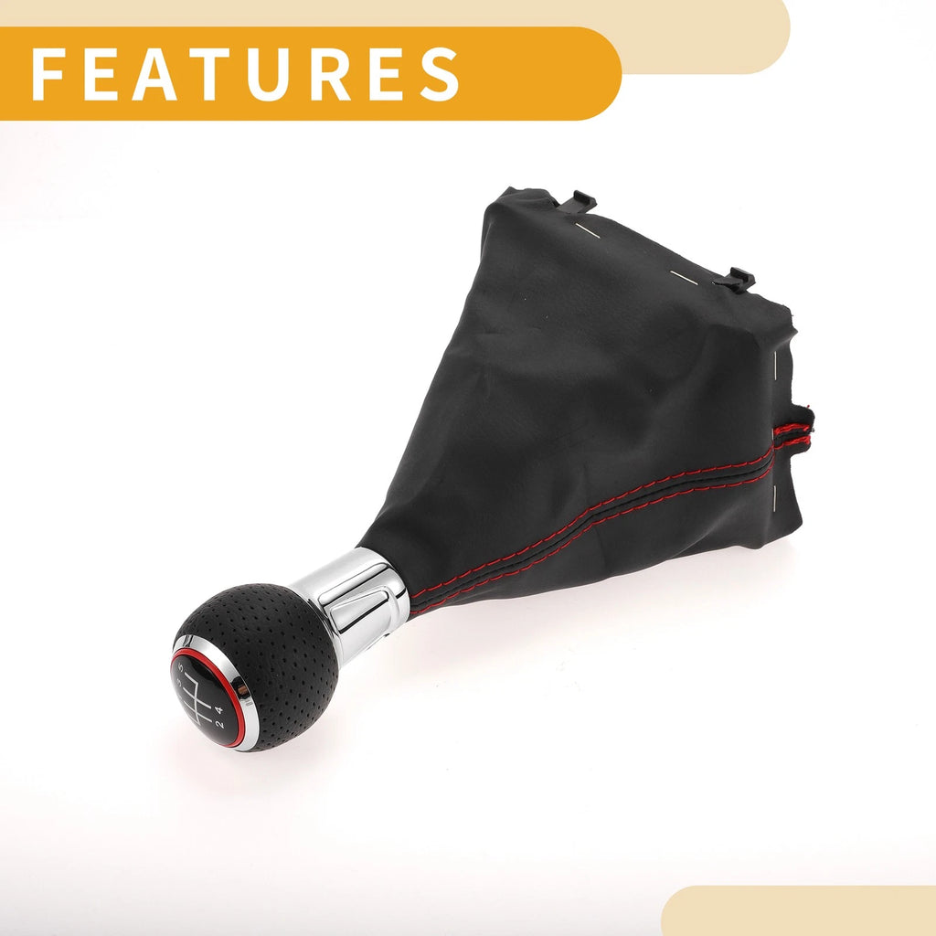5 Speed Gear Shifter Knob with Cover for Audi A3 (2008–2013)