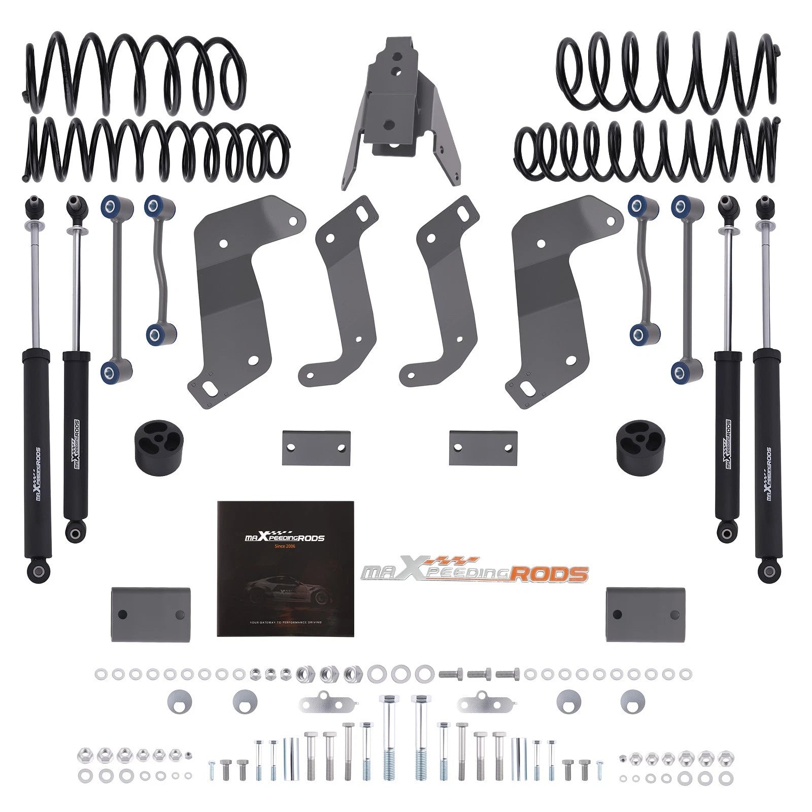3.5 Inch Lift Kit for Jeep Wrangler JL Unlimited (2018–2023) Shocks Control Arms