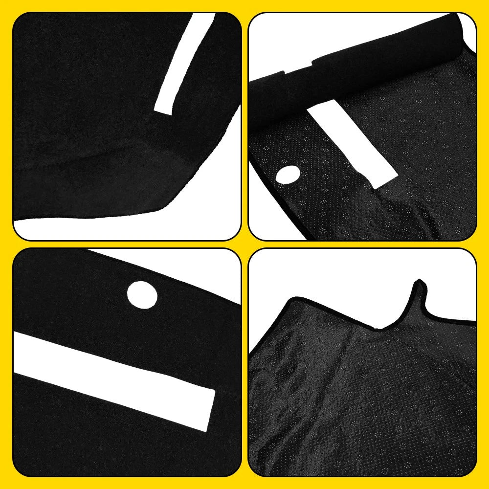 Anti-Slip Dashboard Cover Pad for Dodge Ram 1500 (2010–2018) Black