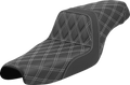 SADDLEMEN Step-Up Seat for XL (2004–2022) 807-11-17506 Lattice Stitch White Stitch
