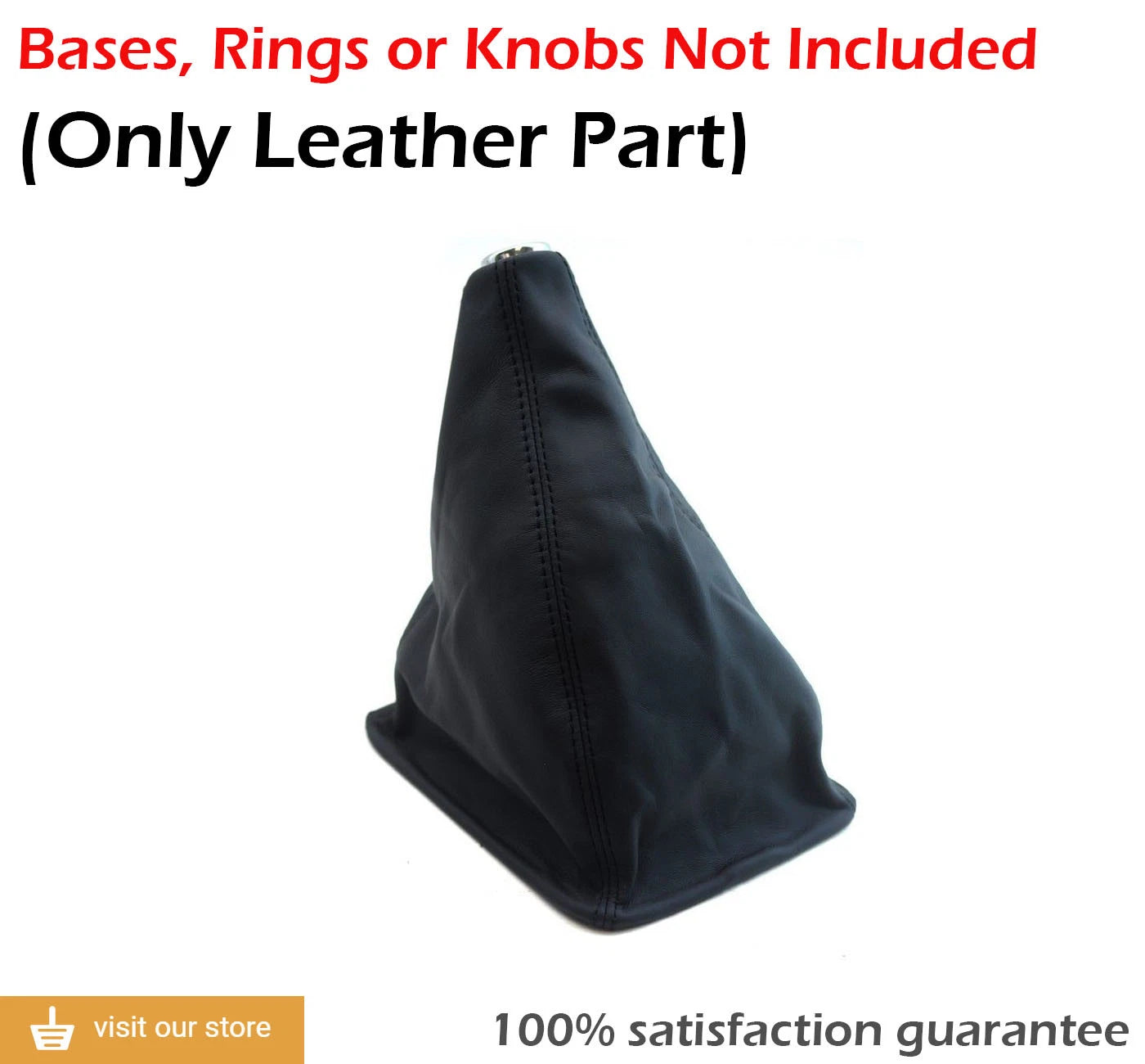 Manual Shift Boot Cover for Toyota Tacoma (2005–2015) Black PVC Leather