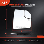 Power Mirror Glass Pair with Blind Spot & Heated for Ford F-150 (2015–2018)