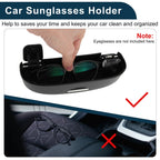 Sunglasses Case for Audi Q2 (2018–2020) Eyeglasses Holder Storage Box Black