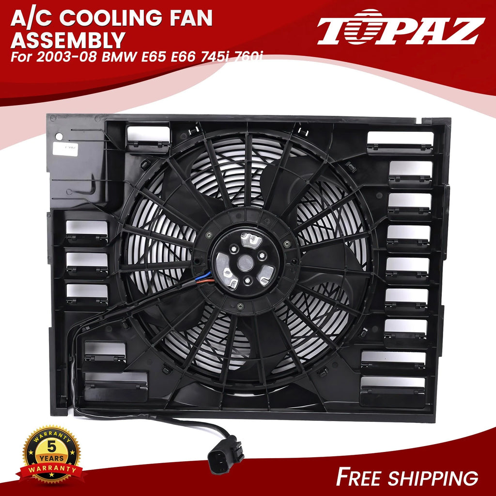 A/C Cooling Fan Assembly for BMW 7 Series (2003–2008)