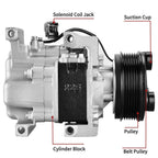 A/C Compressor For Mazda CX-7 2.3L 2007-2008 (L4 DOHC)