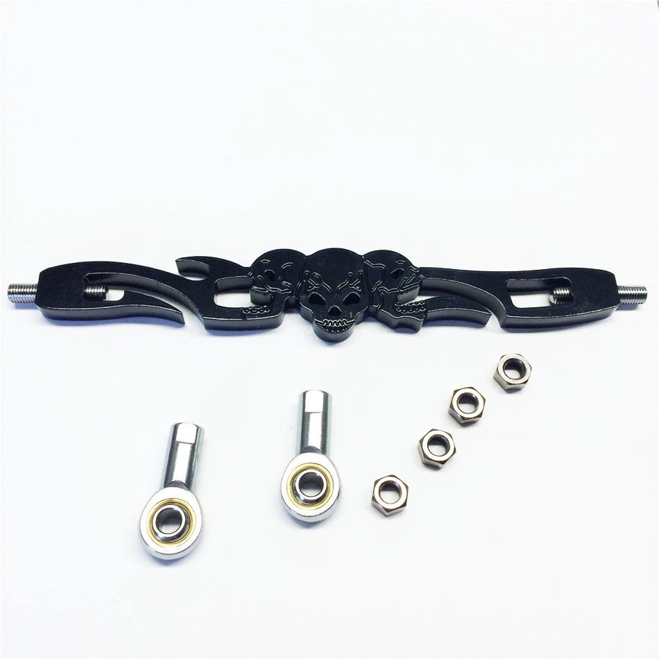 Black Skull Shift Linkage for Harley Davidson Softail (FXDWG, FLHR)
