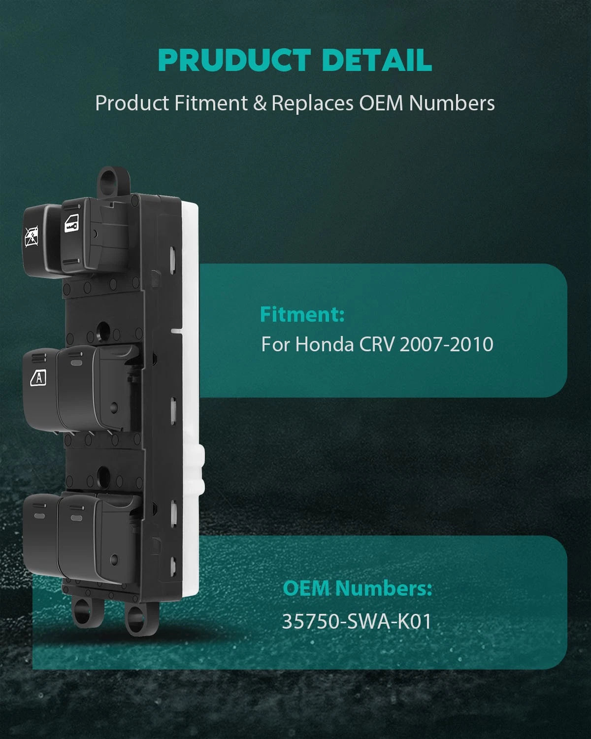 Master Power Window Switch for Nissan Pathfinder (2005–2007)