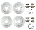 Front & Rear Brake Kit Disc Rotors Pads Sensors for BMW F15 F16 (2014–2019)