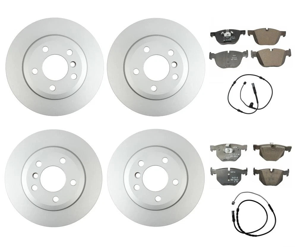 Front & Rear Brake Kit Disc Rotors Pads Sensors for BMW F15 F16 (2014–2019)