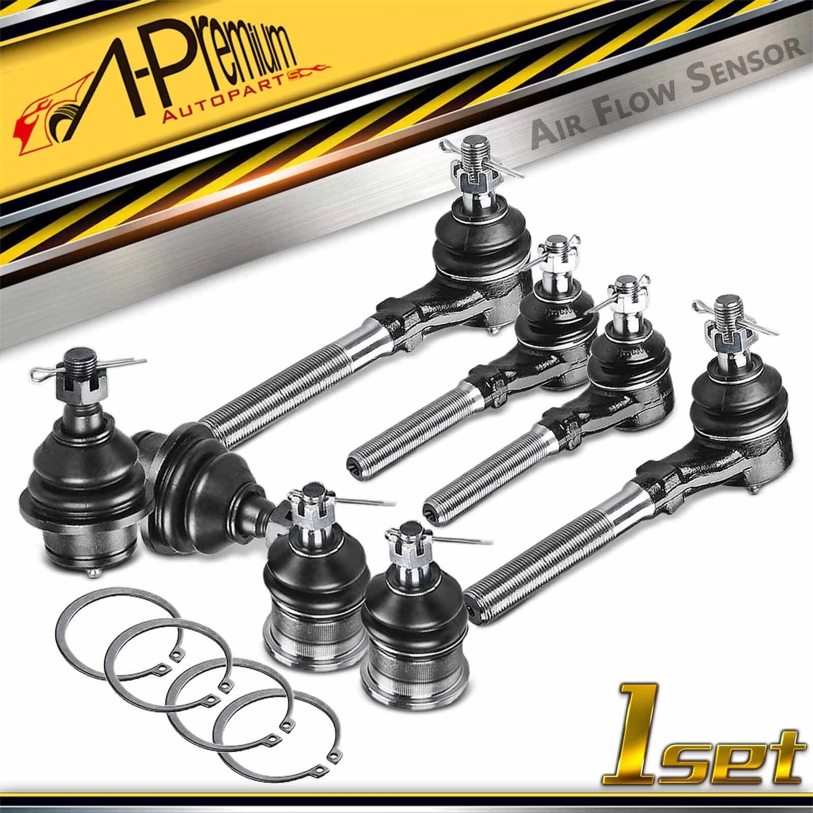 Set of 8 Front Ball Joints & Tie Rods for Ford F-150 F-250 Expedition (1997–2003)