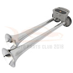 Dual Trumpet Train Horn Kit for Car Truck Boat with Air Compressors