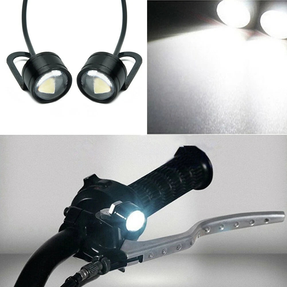 2X 12V Motorcycle LED Spotlight Headlight Fog Lamp for