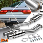 Dual 3.5" Tip Catback Exhaust Muffler for Nissan 240SX (1989–1994)