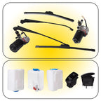 12V Electric Windshield Wiper Motor Kit for Polaris RZR (2010-2023)