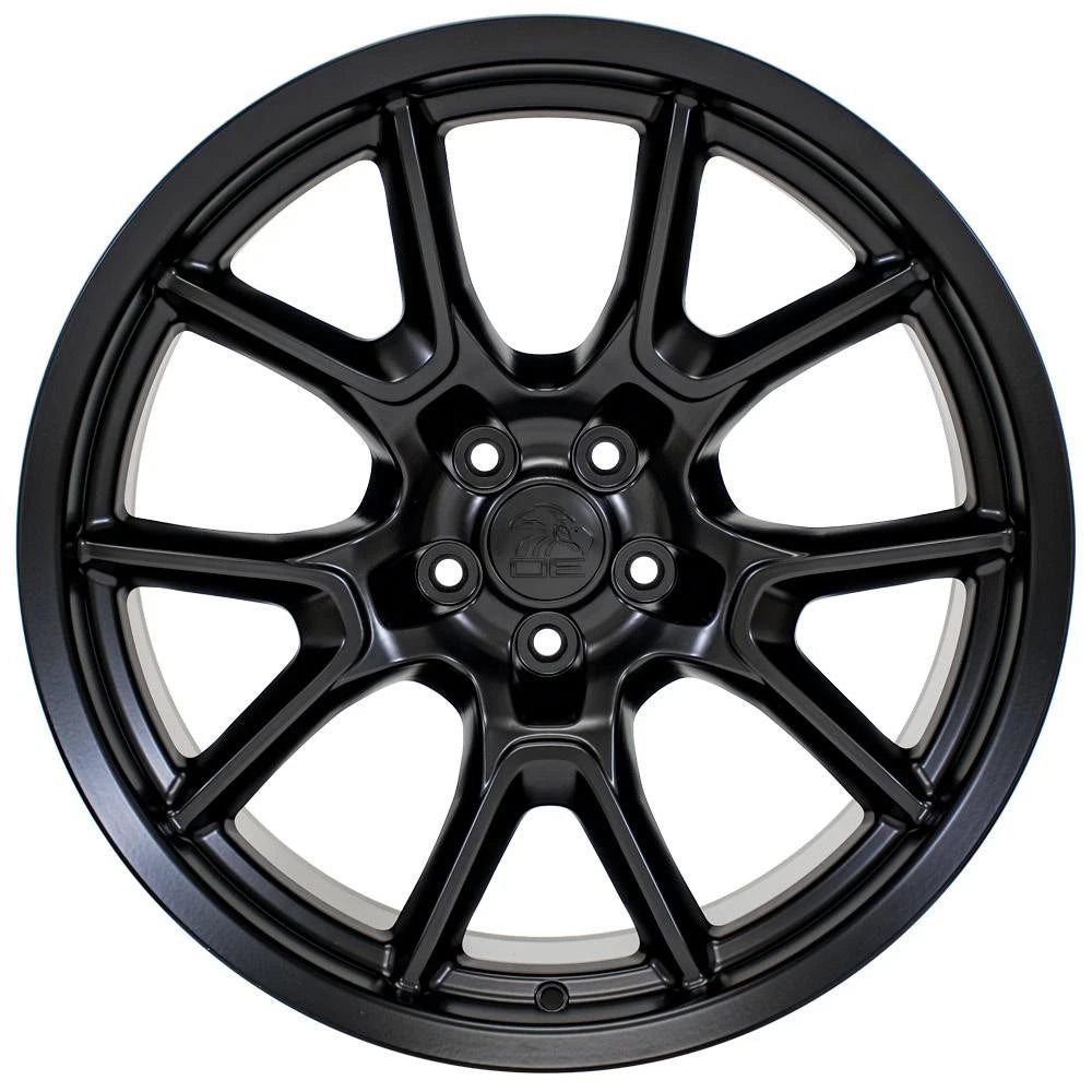 20 Inch Satin Black Wheel Replacement for 2005–2008 Dodge Magnum (One)