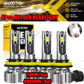 Set of 4 H8/H11 LED Headlight Bulbs for Dual Beam (6500K)