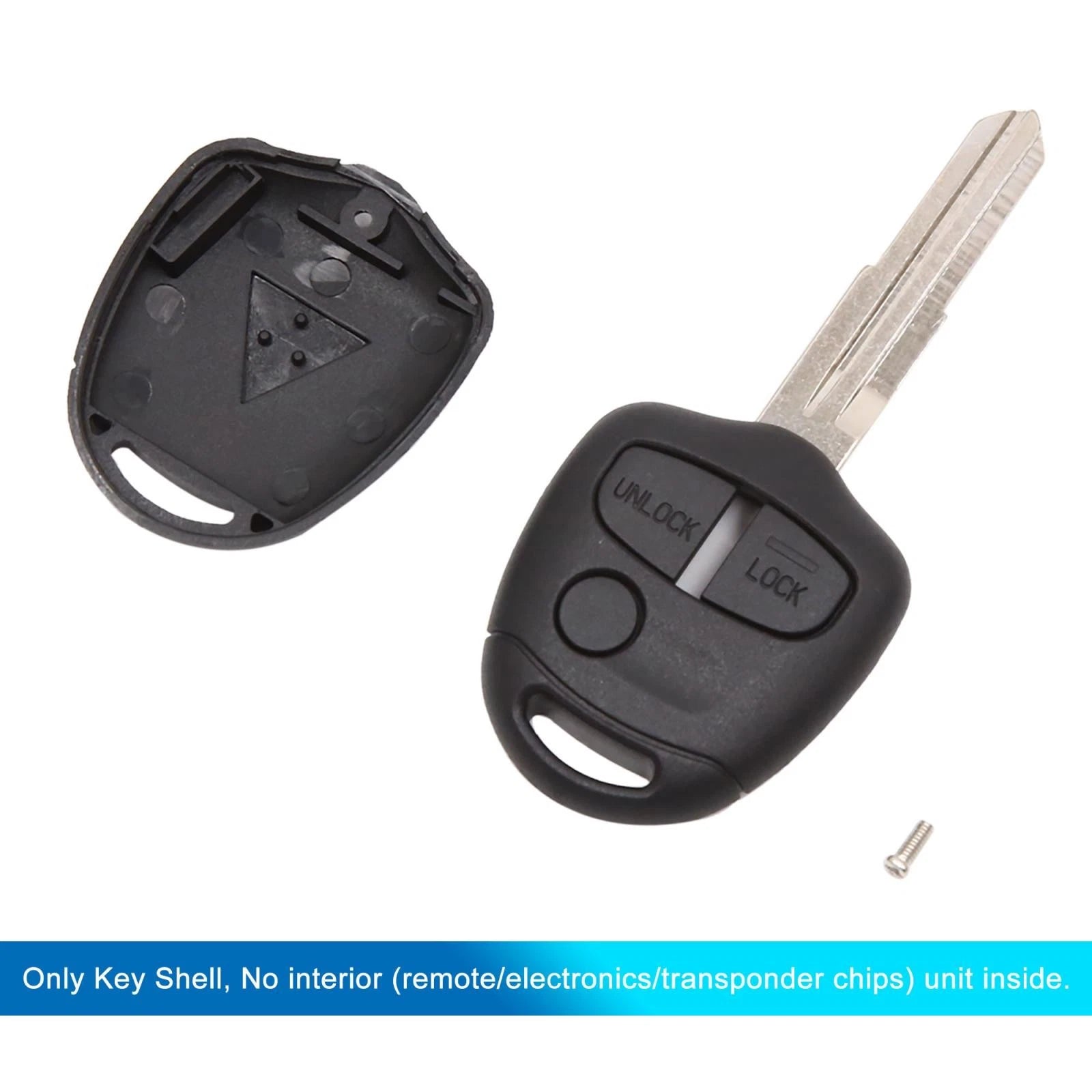 Key Fob Shell Case for Mitsubishi Lancer, Outlander, Colt, Grandis (3 Button)