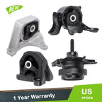 Set of 4 Transmission and Motor Mounts for Acura RSX 2.0L Manual (2002–2005)