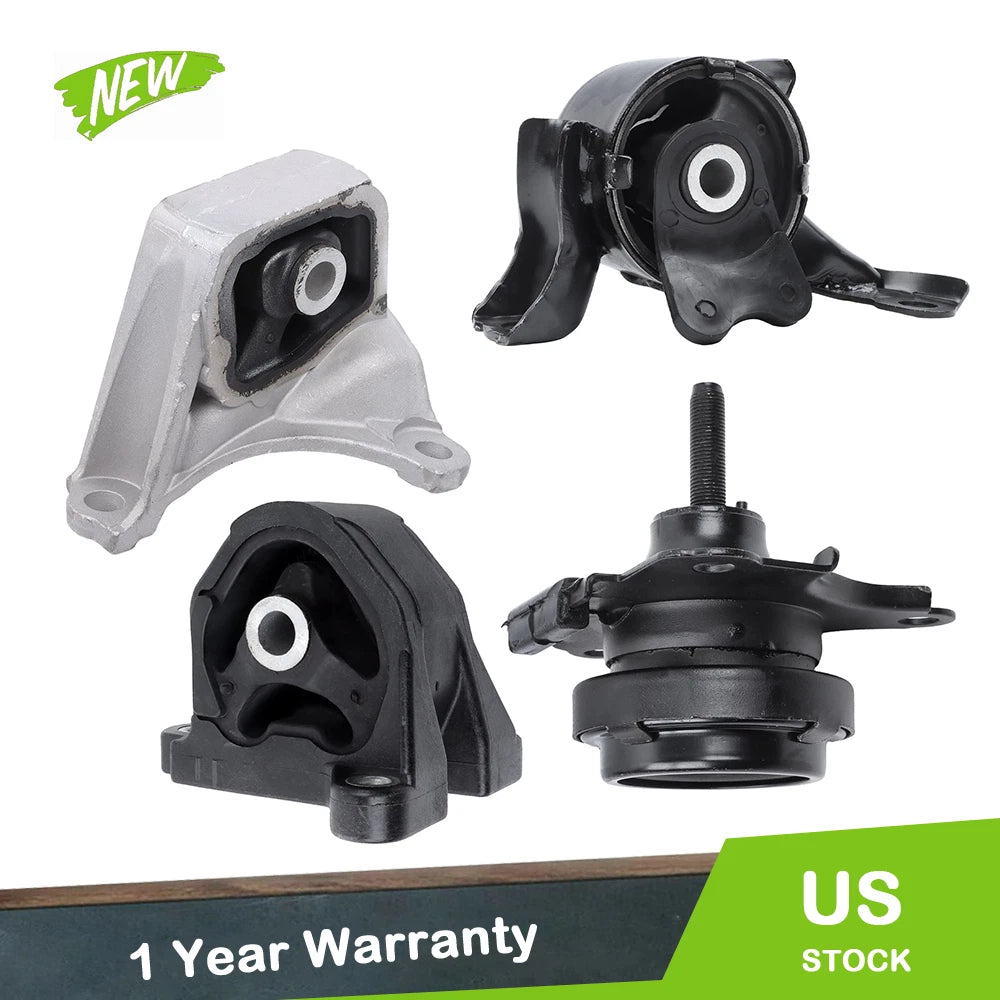 Set of 4 Transmission and Motor Mounts for Acura RSX 2.0L Manual (2002–2005)