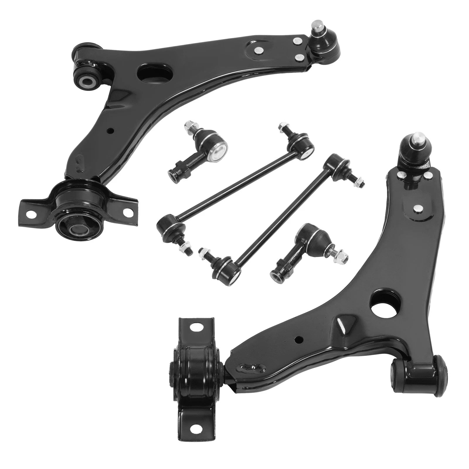 Front Lower Control Arm Sway Bar Link Outer Tie Rod Kit for Ford Focus (2006–2011)