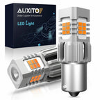 2X Amber LED Turn Signal Bulbs for Cars (1156 P21W BA15S)