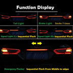 Smoked LED Tail Light Bar for Toyota Camry (2018–2024)