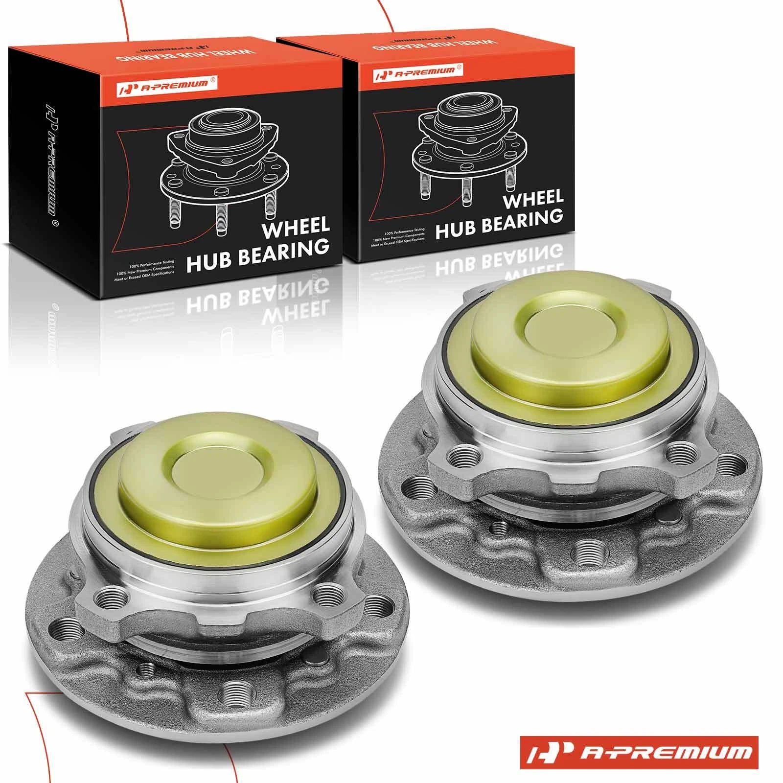 2X Front Wheel Hub & Bearing Assembly for BMW M6 Gran Coupe (2016–2019)