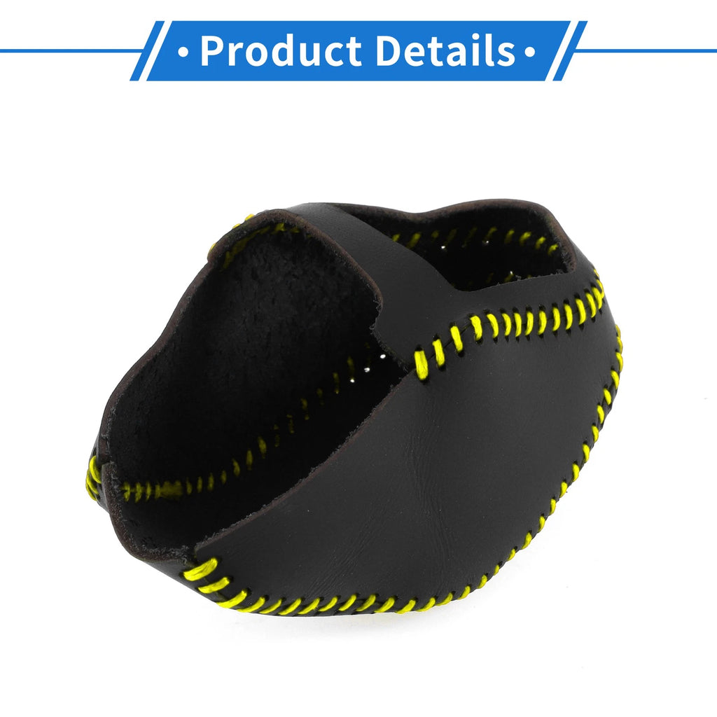 Gear Shift Knob Cover for Toyota RAV4 (2019–2024) Black Yellow Faux Leather