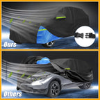 Waterproof Car Cover for Honda CR-V (210D Oxford Cloth, Black/Blue)