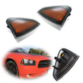 2Pcs Amber Lens Front Side Marker Lights for Dodge Charger (2006–2010)