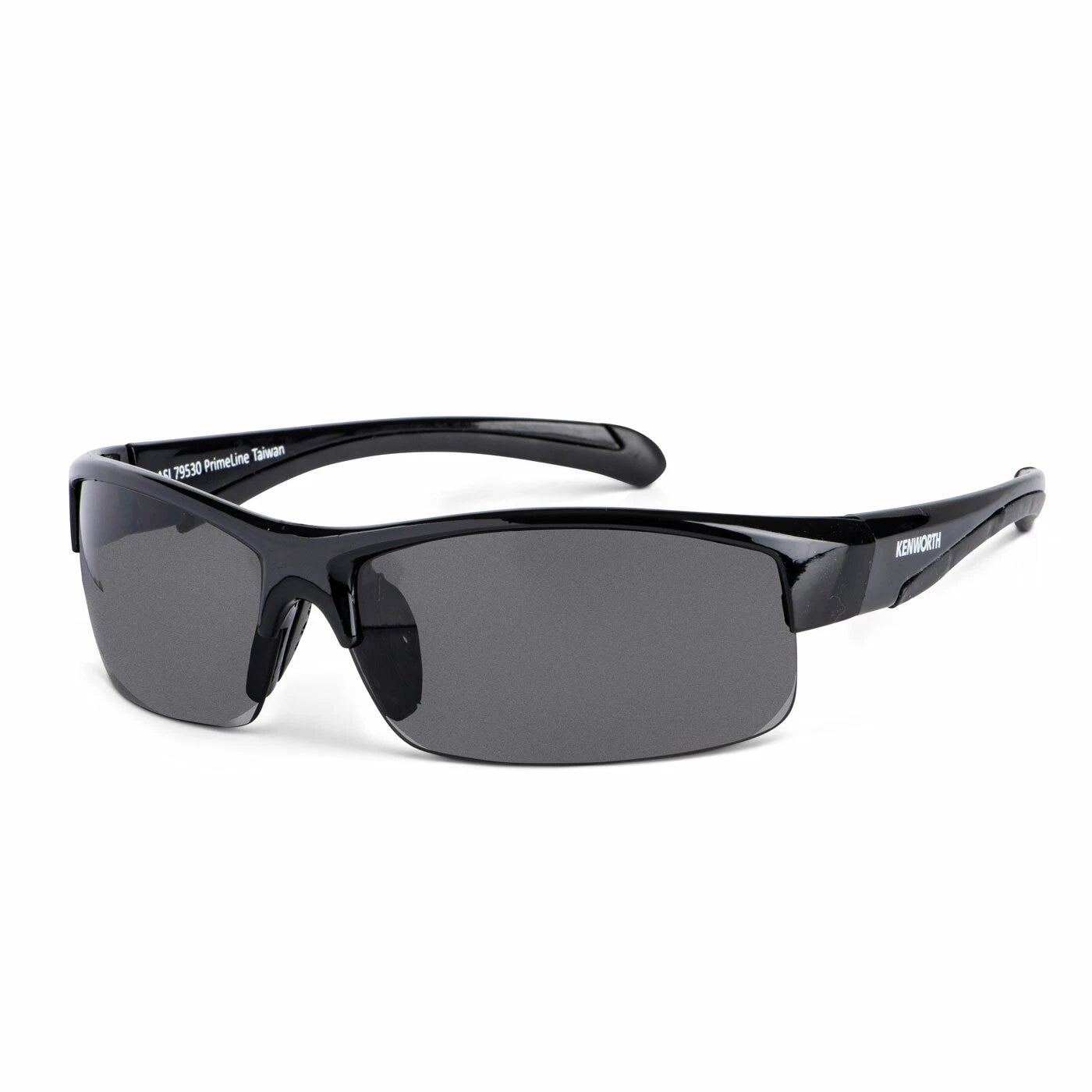 KW Kenworth Sport Sunglasses Black UV400 Rubberized Ear Pads
