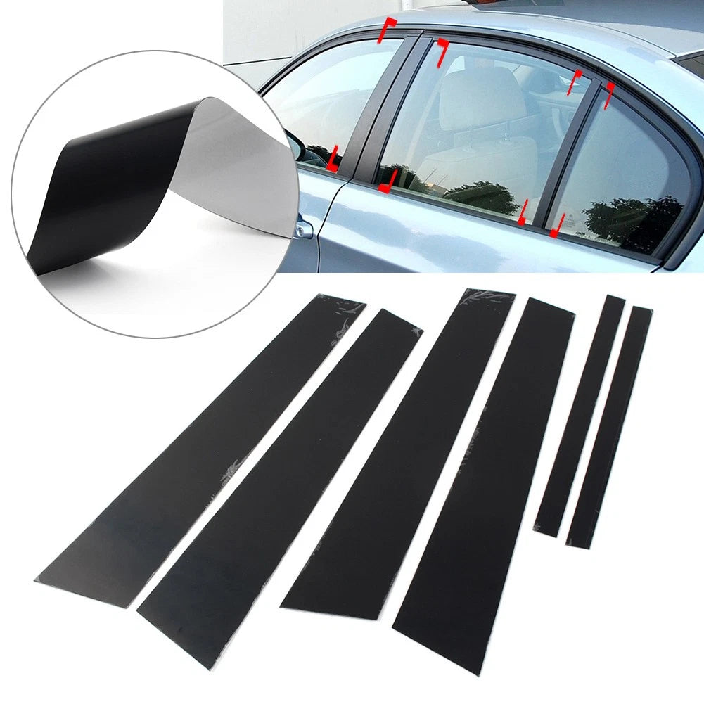 Set of 6 Door Window Pillar Post Trims for BMW 3 Series E90 (2005–2012)