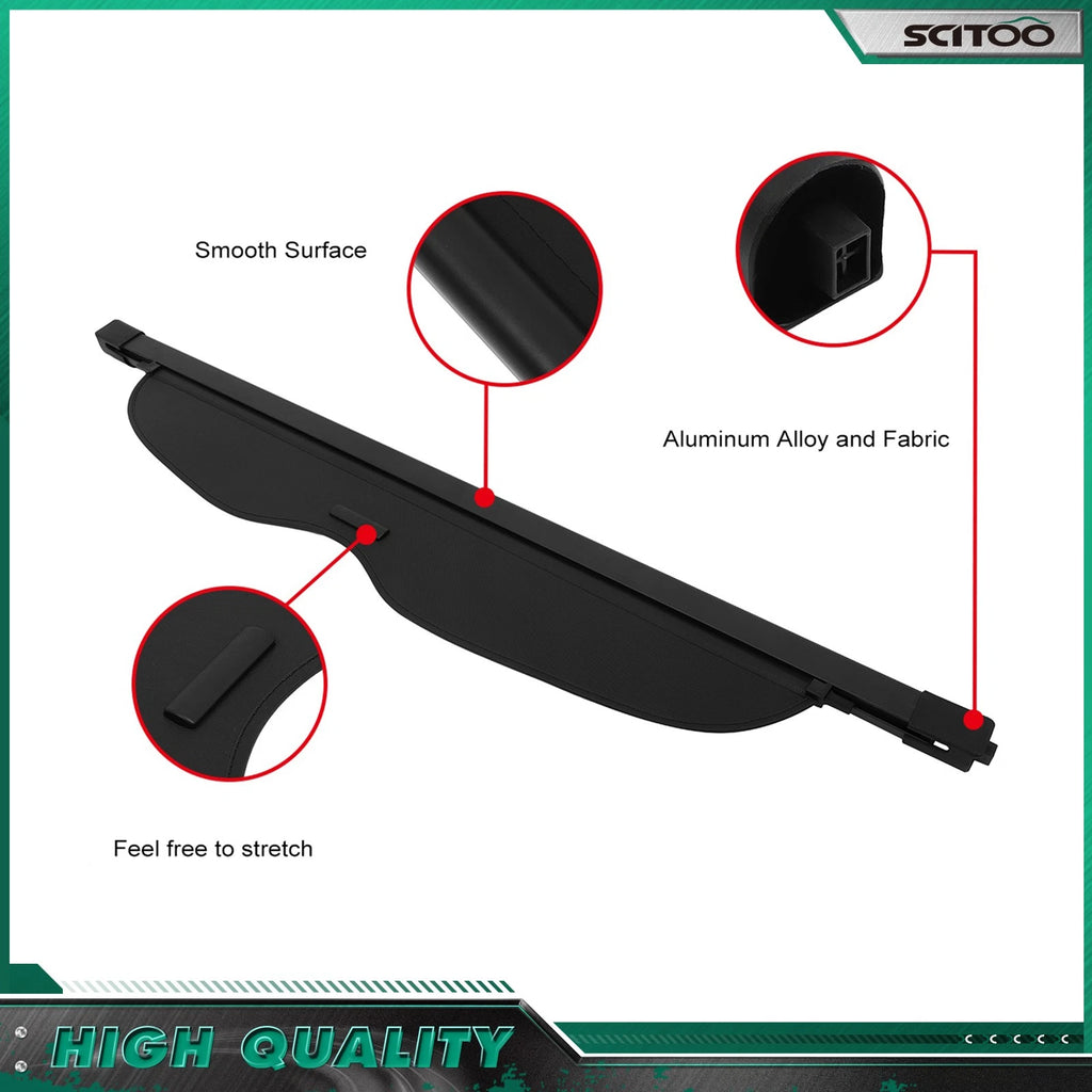 Tonneau Privacy Shield Cargo Cover for Jeep Grand Cherokee (2011–2021)