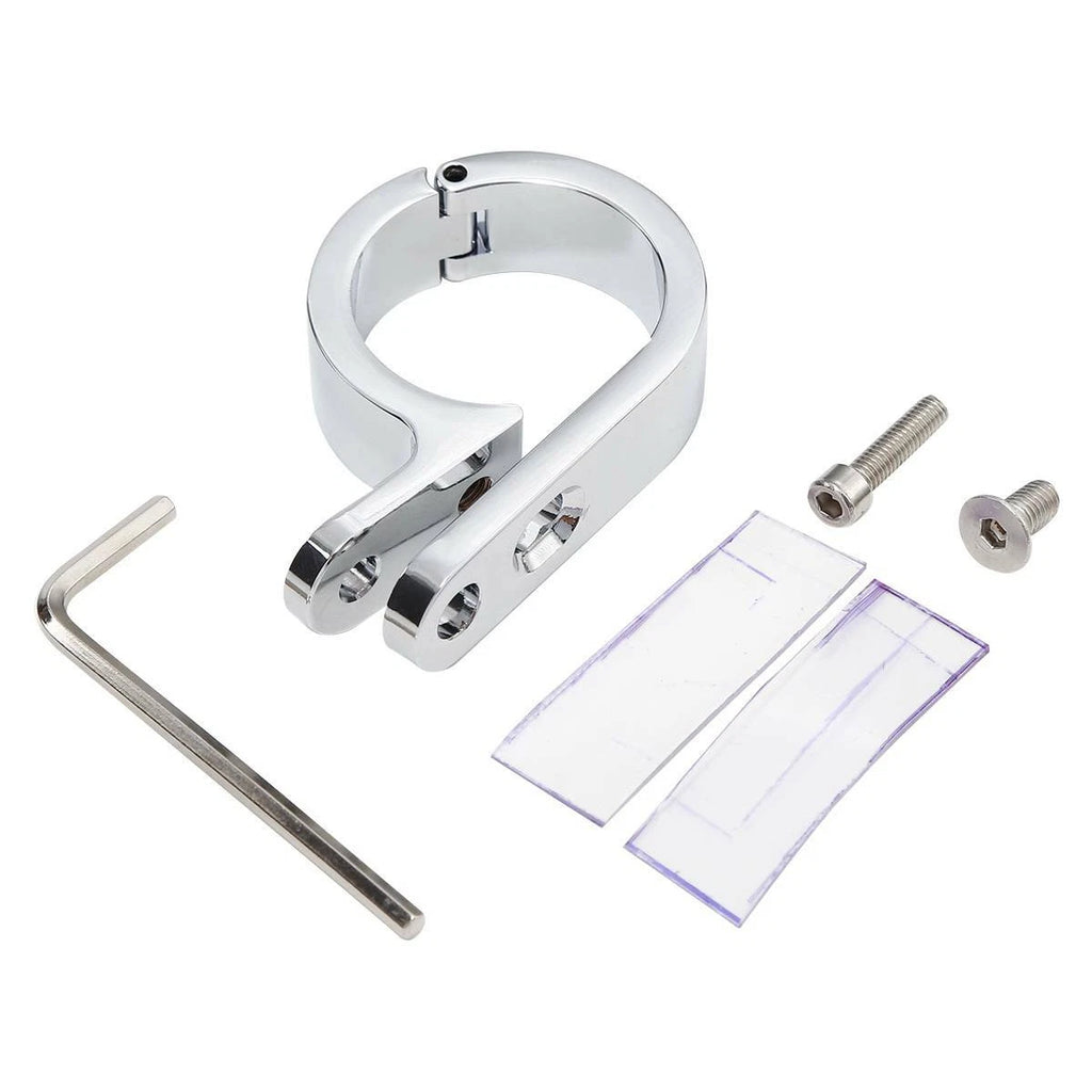 1 1/4" Chrome Universal Handlebar Mounts Clamp for Harley Suzuki