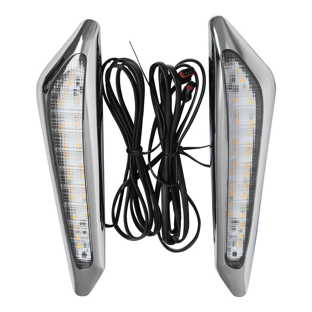 LED Amber Front Brake Fork Mounted Lights for Honda GL1800 (2018–2025)
